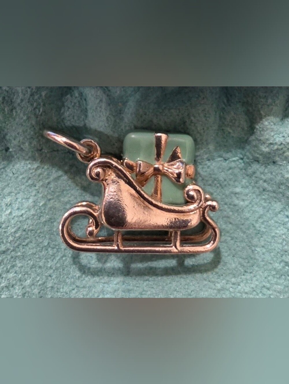 Tiffany & Co. Blue Enamel Sleigh Charm